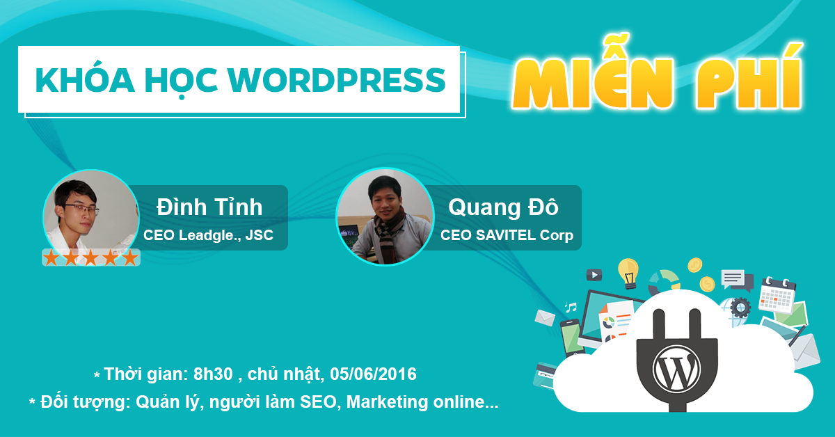 Khóa học Wordpress miễn phí tại TPHCM